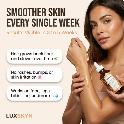 LuxSkyn Natural Hair Reduction Oil