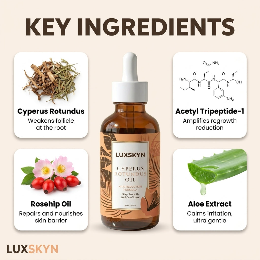 LuxSkyn Natural Hair Reduction Oil